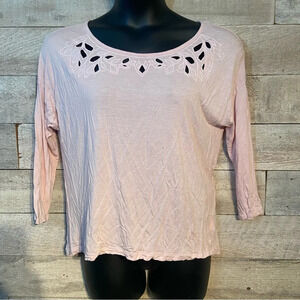 💥5/$25 Old‎ navy women’s blush pink coloured lightweight top  in size large